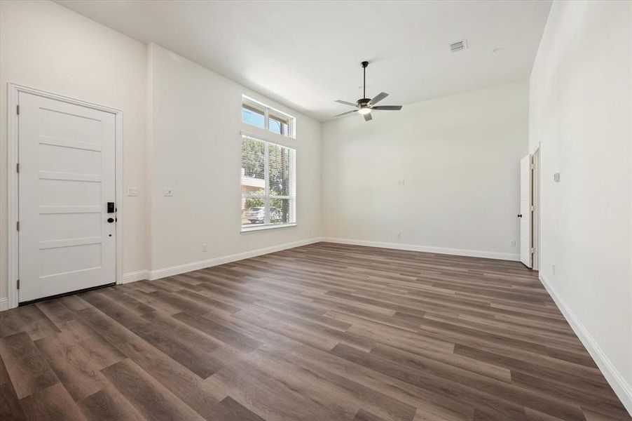 Zoned HVAC, Faux-wood Blinds throughout (except transom), Open Door photo right is to Powder Bath