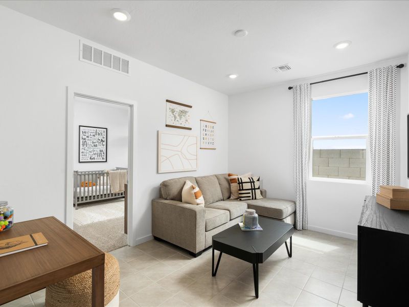 Living Area in the Leslie Floorplan at Rancho Mirage