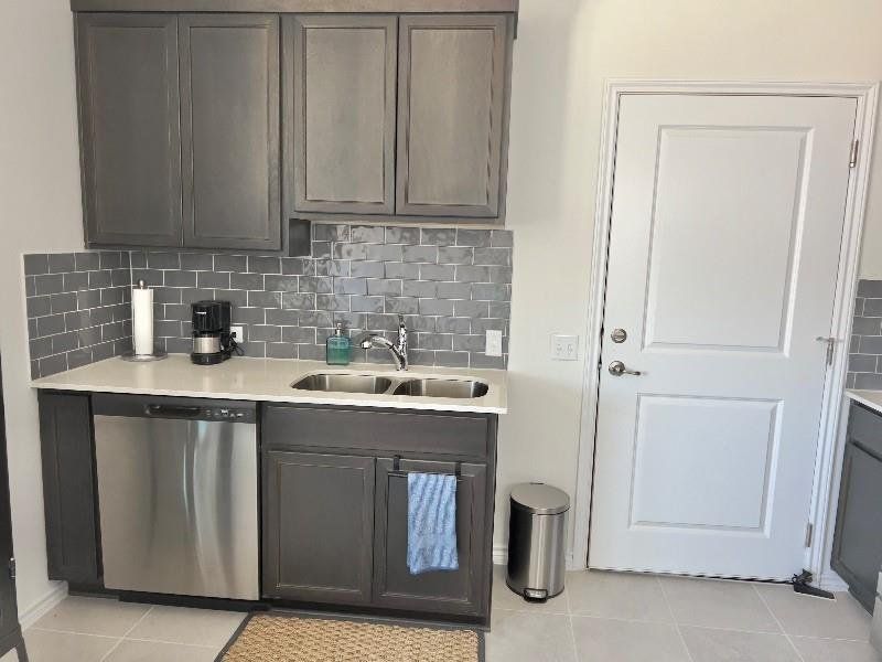 Full kitchen in your fifth bedroom or garage apartment.
