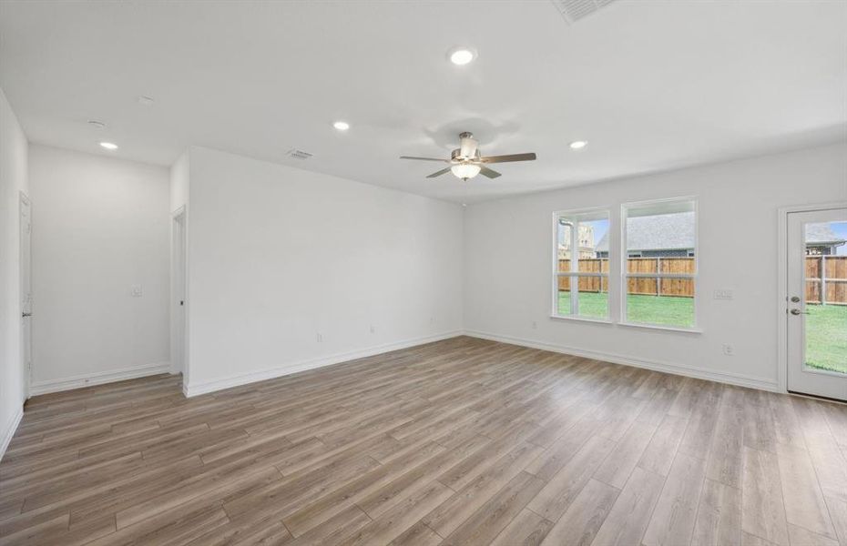 Airy gathering room *real home pictured