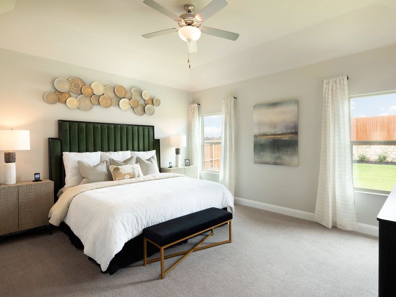 Enjoy our primary bedroom oasis in the Bexar.