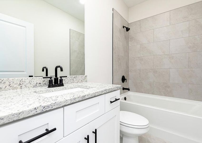 The second bathrooms provides plenty of space for your family and guests to get ready in the mornings