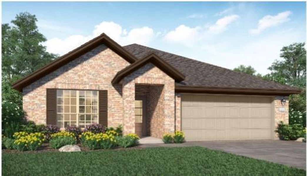 New construction Single-Family house 3438 Rolling View Drive, Conroe, TX 77301 Clover II- photo