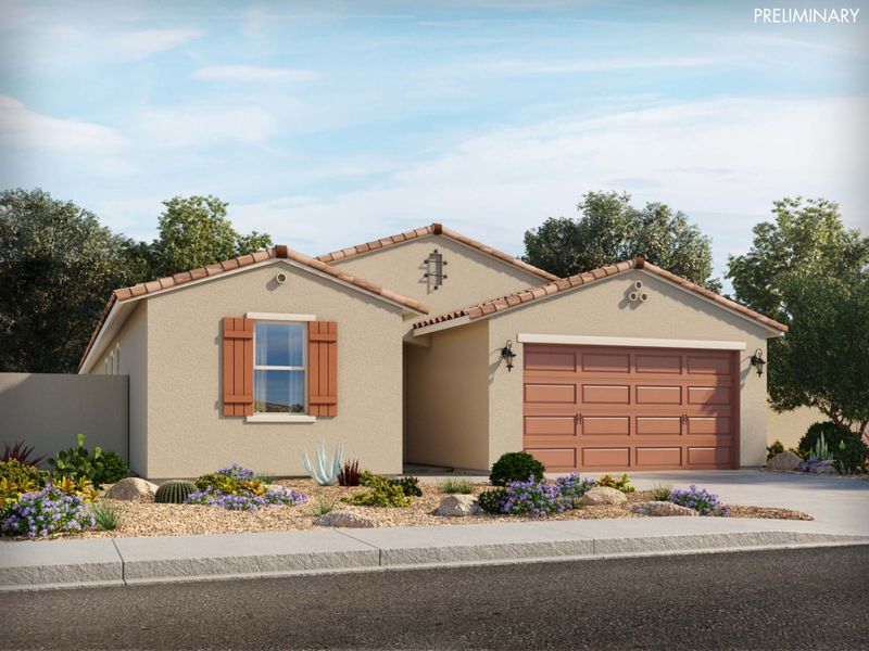 New construction Single-Family house 2619 E Rosario Mission Drive, Casa Grande, AZ 85194 Lark- photo