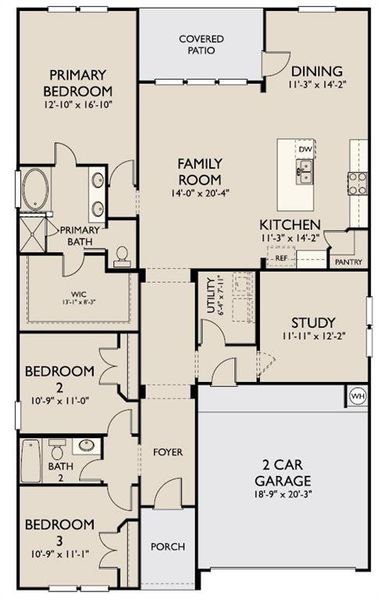 The Edison Floor plan