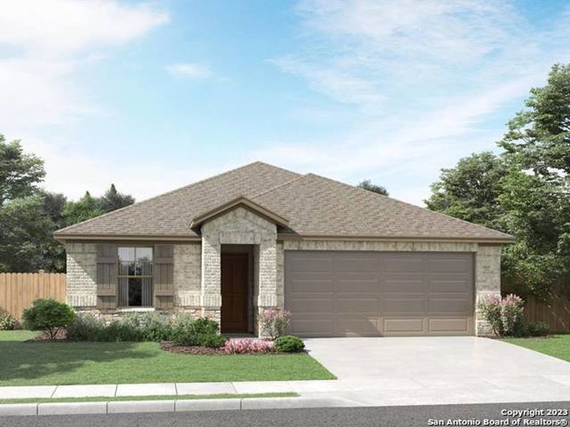 New construction Single-Family house 261 Shelton Pass, Cibolo, TX 78108 The Allen (840)- photo