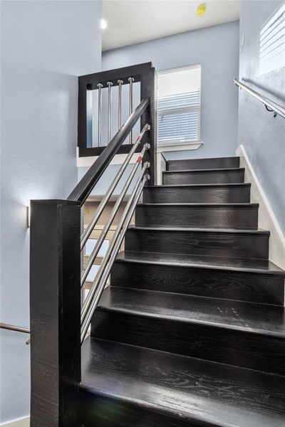 Stairway with a wealth of natural light