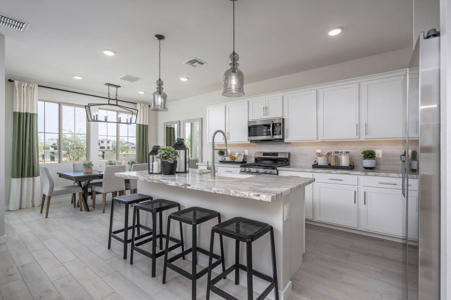 Kitchen and Dining Room | Citron | Greenpointe at Eastmark | New homes in Mesa, Arizona | Landsea Homes