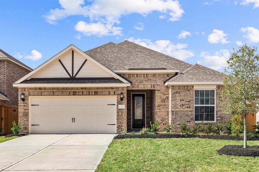 The Reed Plan by LGI Homes features 4 bedrooms, 2 bathrooms, and is loaded with upgrades. Completed example photos may have colors and finishes that vary from actual selections.
