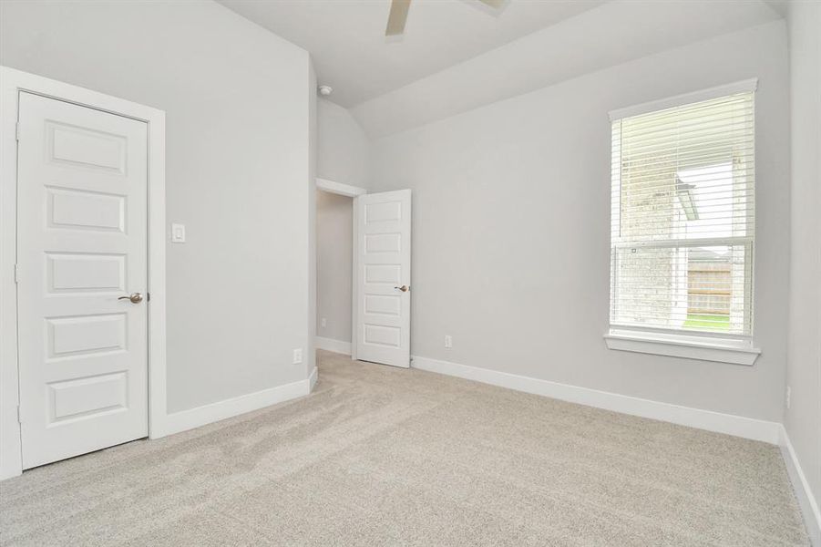 Generously sized secondary bedrooms, complete with spacious closets and soft, inviting carpeting. Enjoy abundant natural light streaming in through the large windows, complemented by privacy blinds for your personal sanctuary.