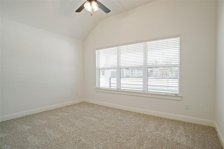 Spare room with a healthy amount of sunlight and carpet