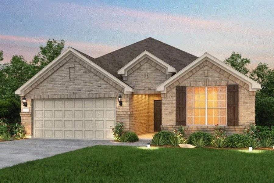Pulte Homes, McKinney elevation A, rendering
