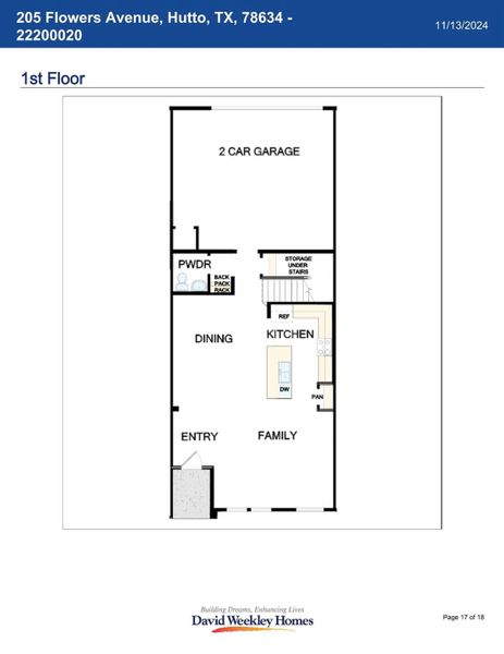 Floor Plan - 1st Floor