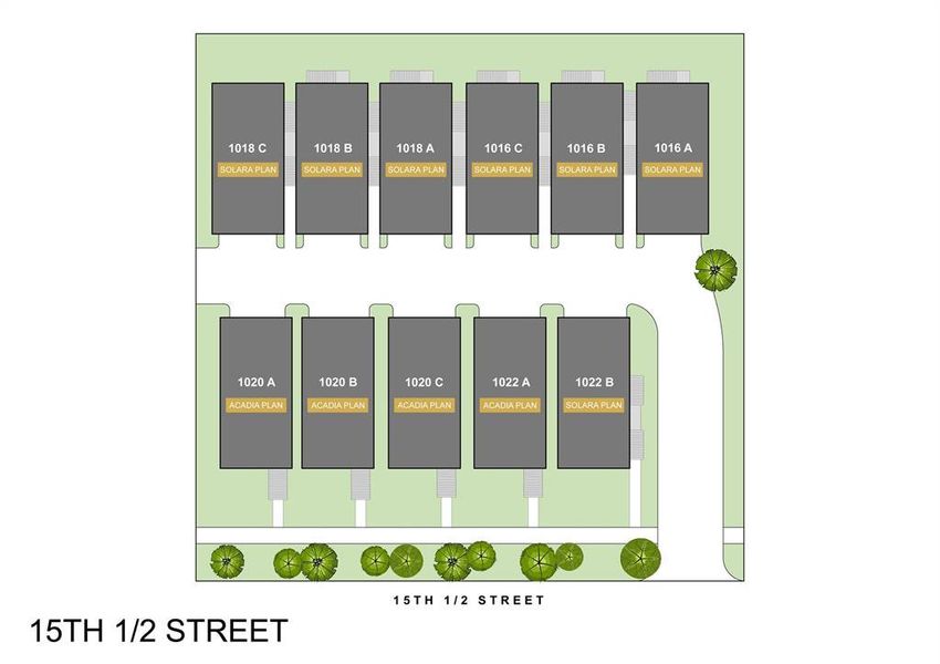 Site plan. 1022 A unavailable.