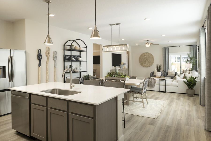 Kitchen & Dining Room | Rebecca at Lariat in Liberty Hill, TX by Landsea Homes