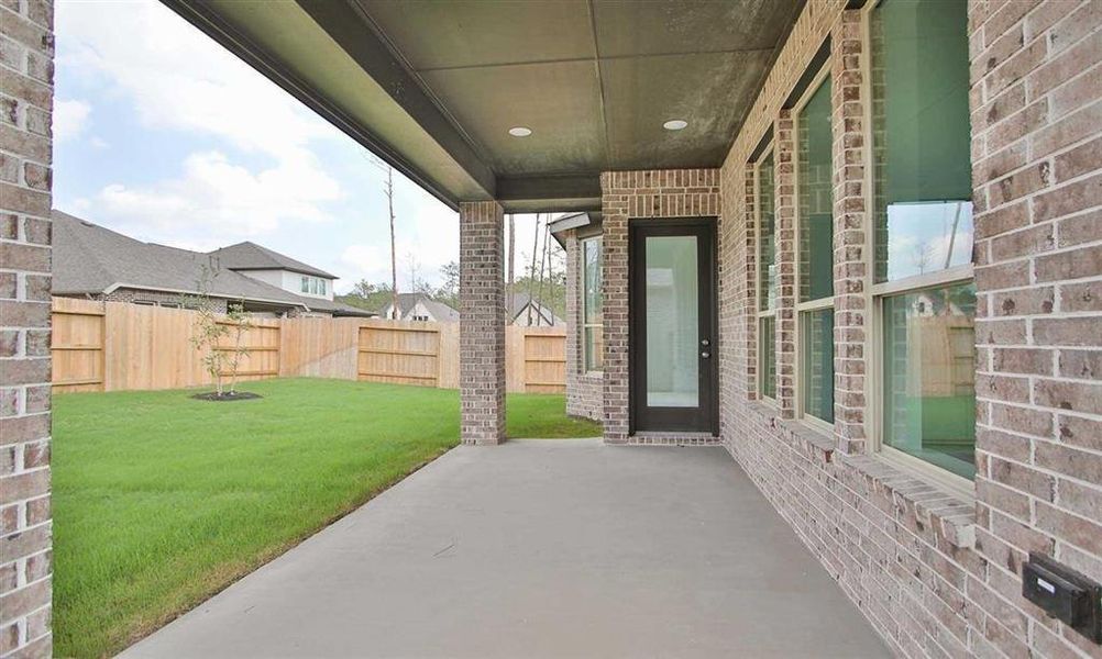 Representative Photo  Covered Patio