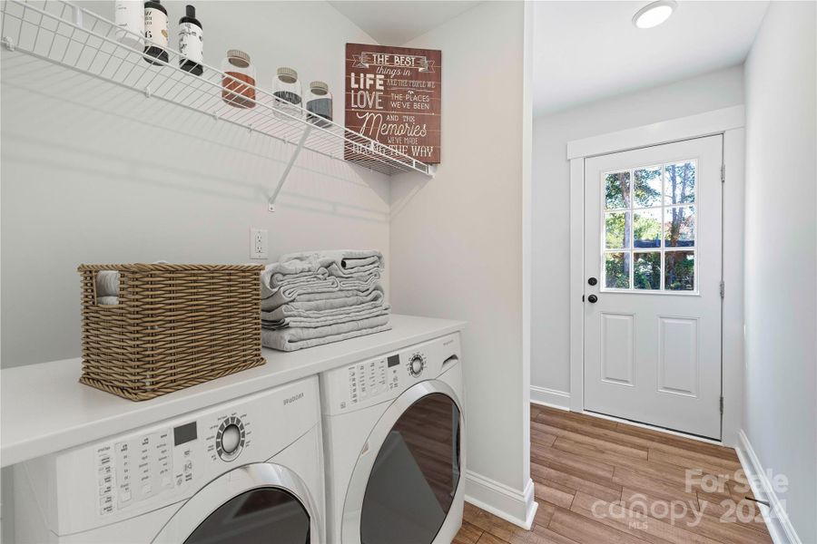 Laundry - Washer & Dryer not included.