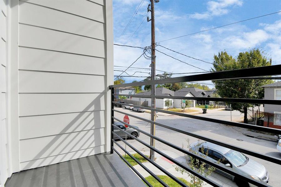 Private balcony