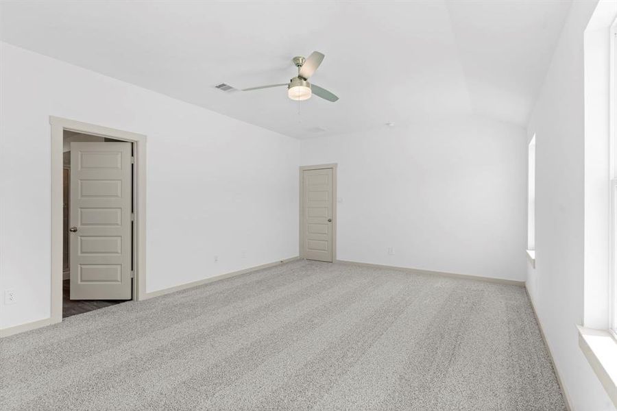 Luch Carpet to sink your toes in total comfort to start your day! Chic Ceiling Fan! **Image Representative of Plan Only and May Vary as Built**
