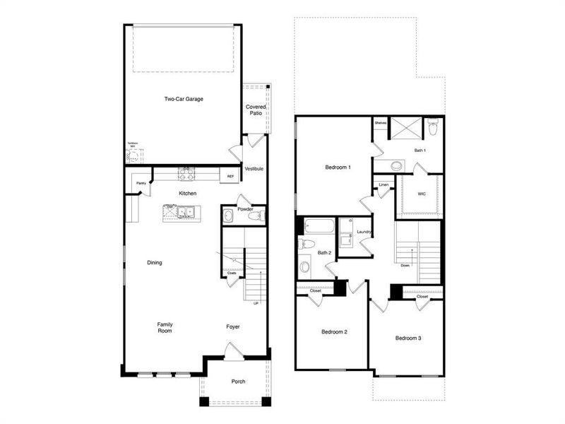 D.R. Horton's Hazelnut floorplan - All Home and community information, including pricing, included features, terms, availability and amenities, are subject to change at any time without notice or obligation. All Drawings, pictures, photographs, video, square footages, floor plans, elevations, features, colors and sizes are approximate for illustration purposes only and will vary from the homes as built.