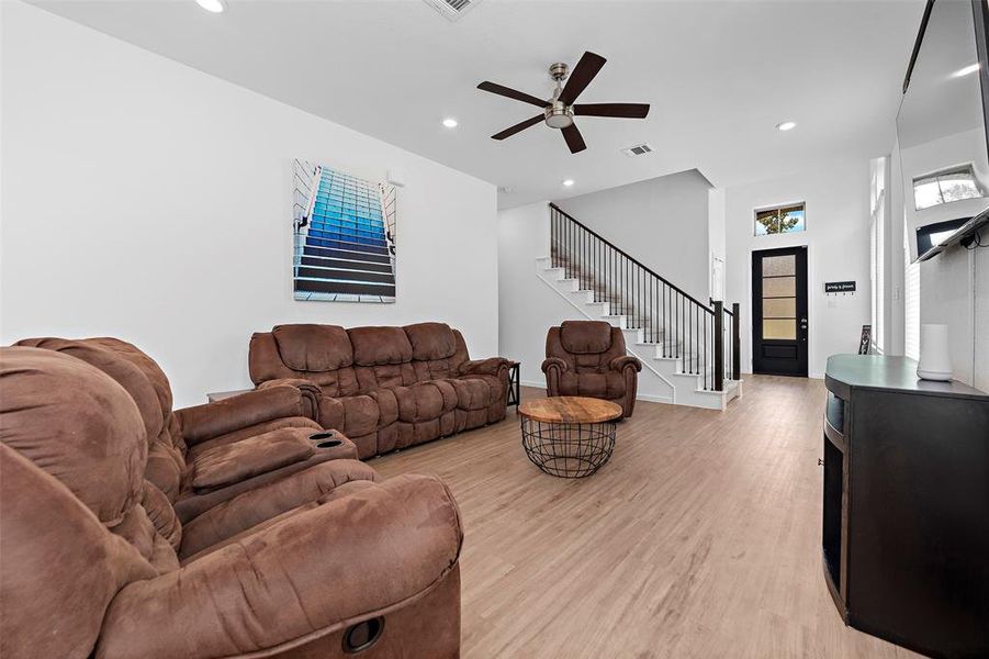 Your family room. Plenty of space for living, dining and entertaining.