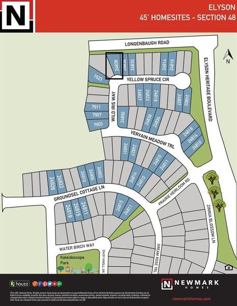 Map with lot indicated, no neighbors behind