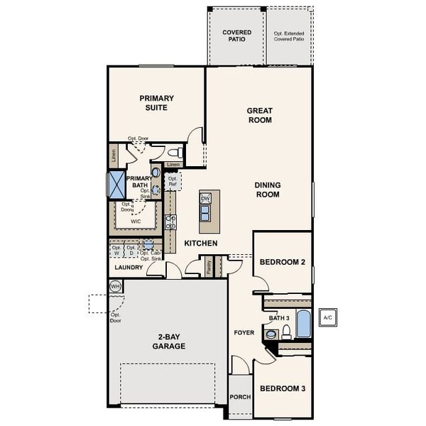 New construction Single-Family house 24646 W Ashleigh Marie Street, Buckeye, AZ 85326 Plan 1- photo