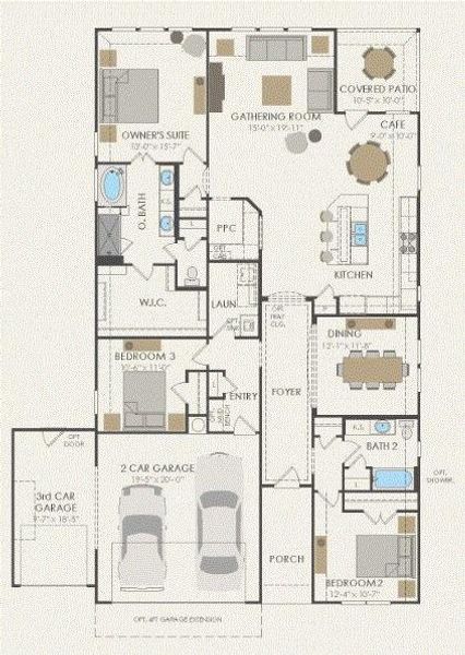 Pulte Homes, McKinney floor plan