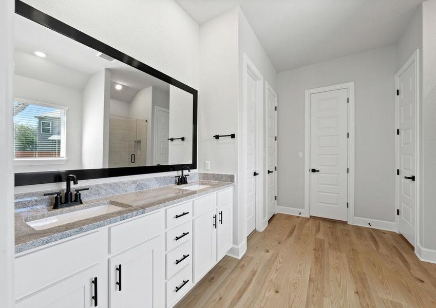 Enjoy a standalone tub in the master bath.