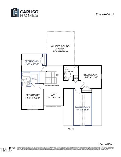 Roanoke V-1.1 Floorplan2nd