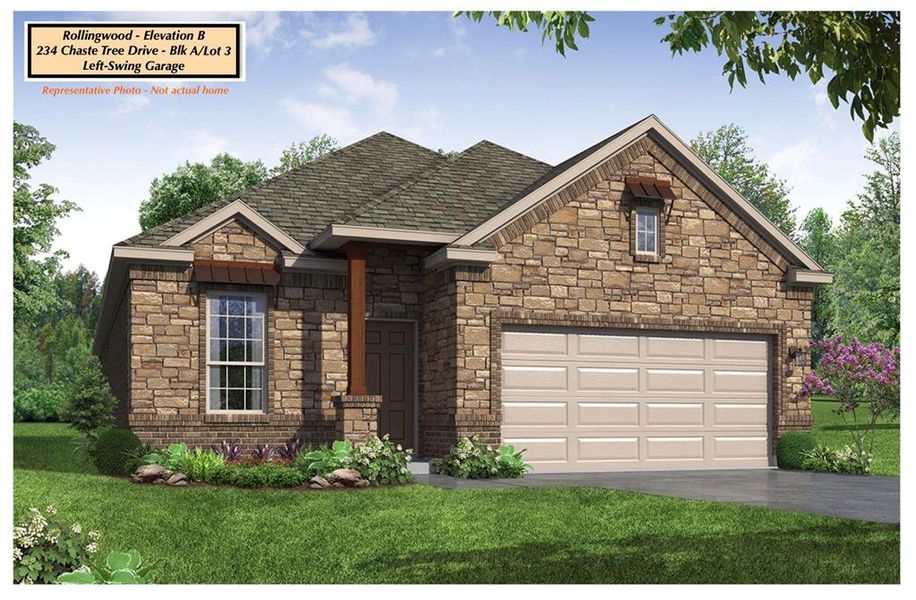 New construction Single-Family house 234 Chaste Tree Dr, San Marcos, TX 78666 Rollingwood B- photo