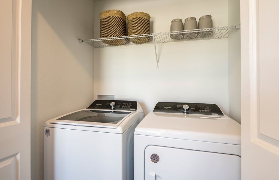 Laundry Area for Full Size Washer/Dryer