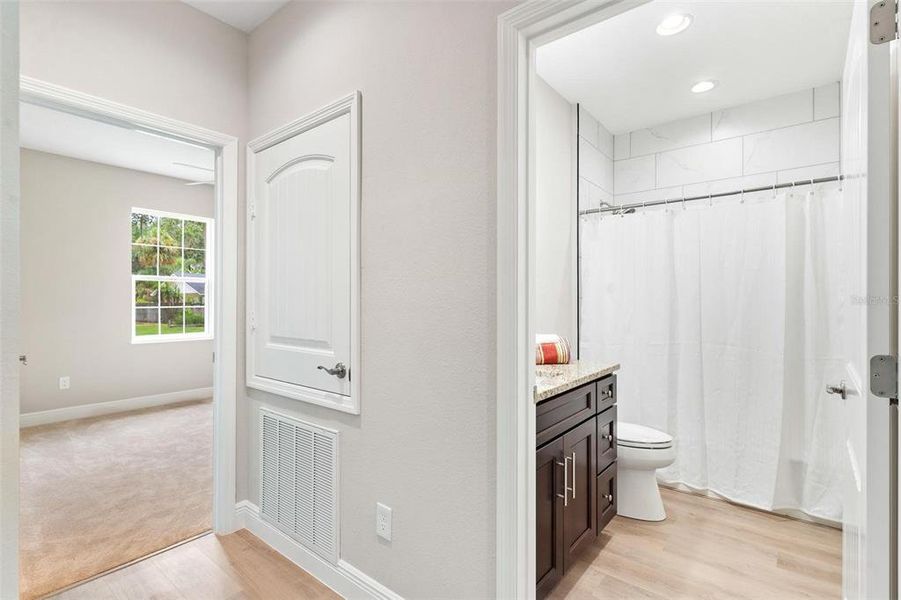 Hallway leading to Bedroom Two and Guest Bath