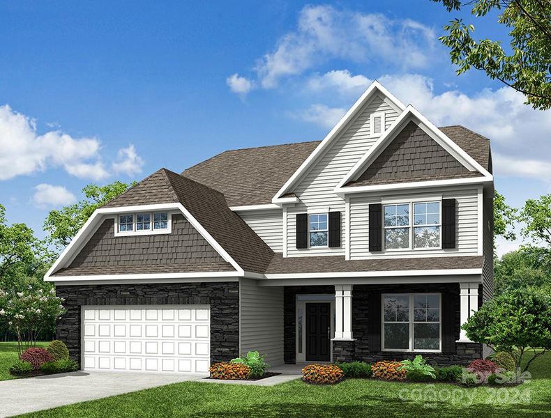 Homesite 70 will feature a Hamilton E floorplan with front-load garage.