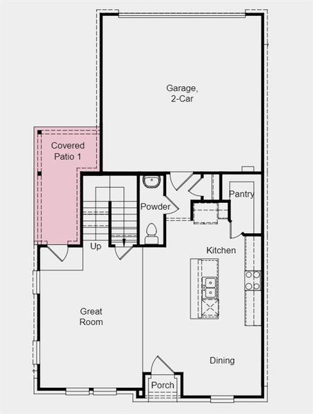 Structural options added include; Covered patio.