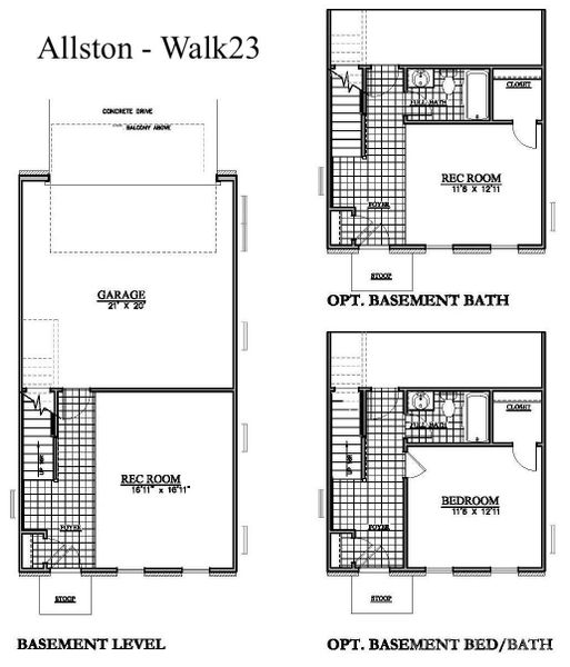 Allston Floorplan - Lower Level