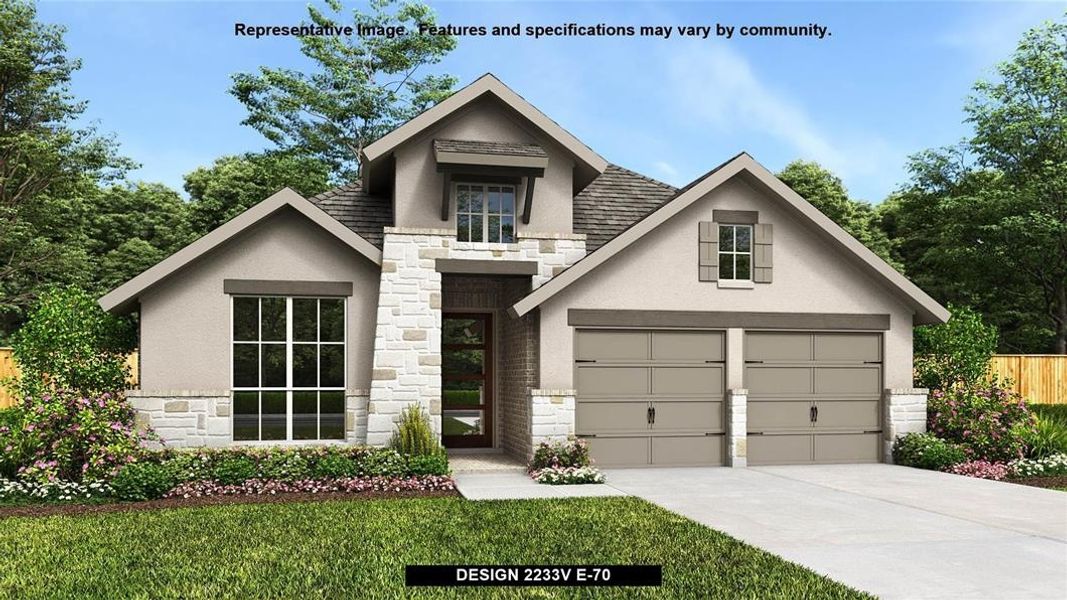 New construction Single-Family house Design 2233V, 10031 Mitra Way, San Antonio, TX 78224 - photo