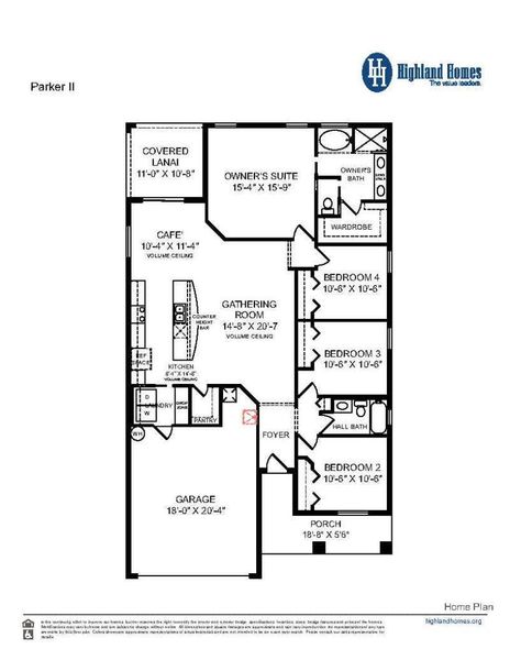 Parker II - Home Layout