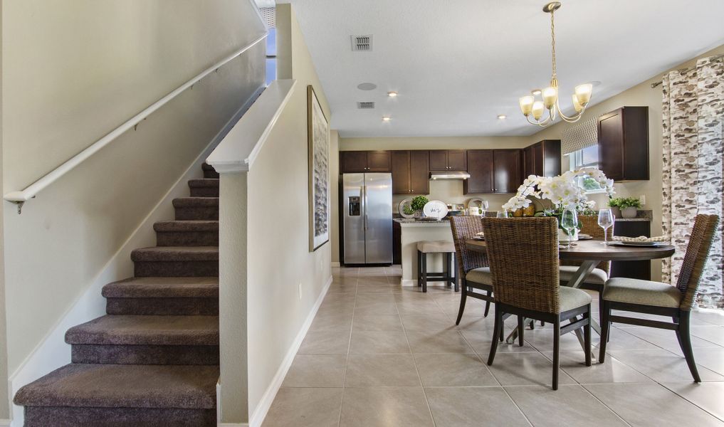 Dining area adjacent to kitchen