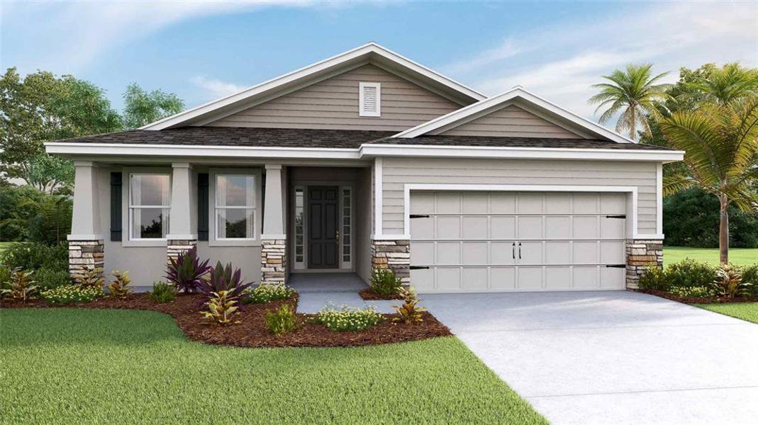 New construction Single-Family house 3825 Sunny Spring Street, Plant City, FL 33565 Laurel- photo