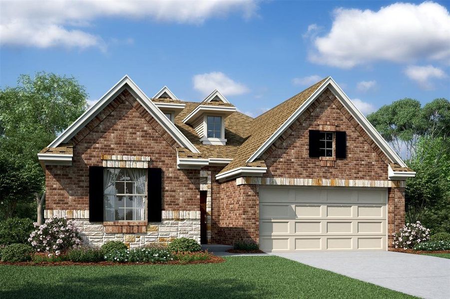 New construction Single-Family house 32323 Cedar Crest Drive, Waller, TX 77484 Blakemore II- photo