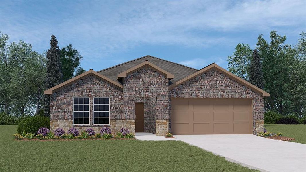 New construction Single-Family house 855 Parksville Drive, Ferris, TX 75125 X40E Elgin- photo