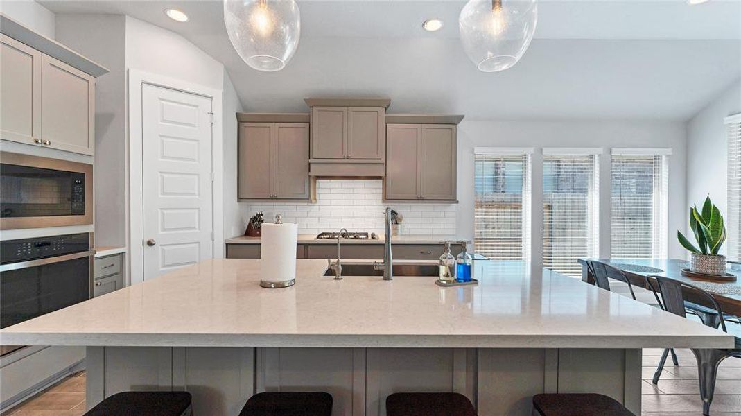 Large kitchen island