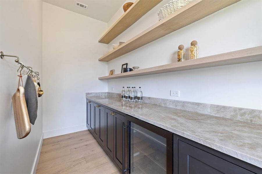 White Oak Floating shelves