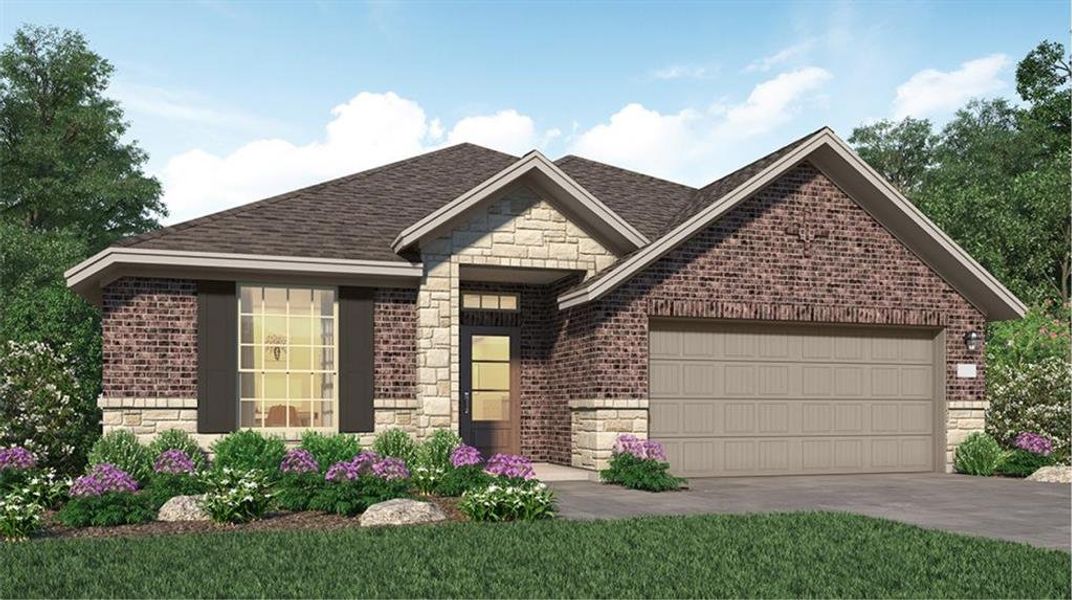 New construction Single-Family house 9906 Lockridge Manor Drive, Baytown, TX 77521 Lantana II- photo