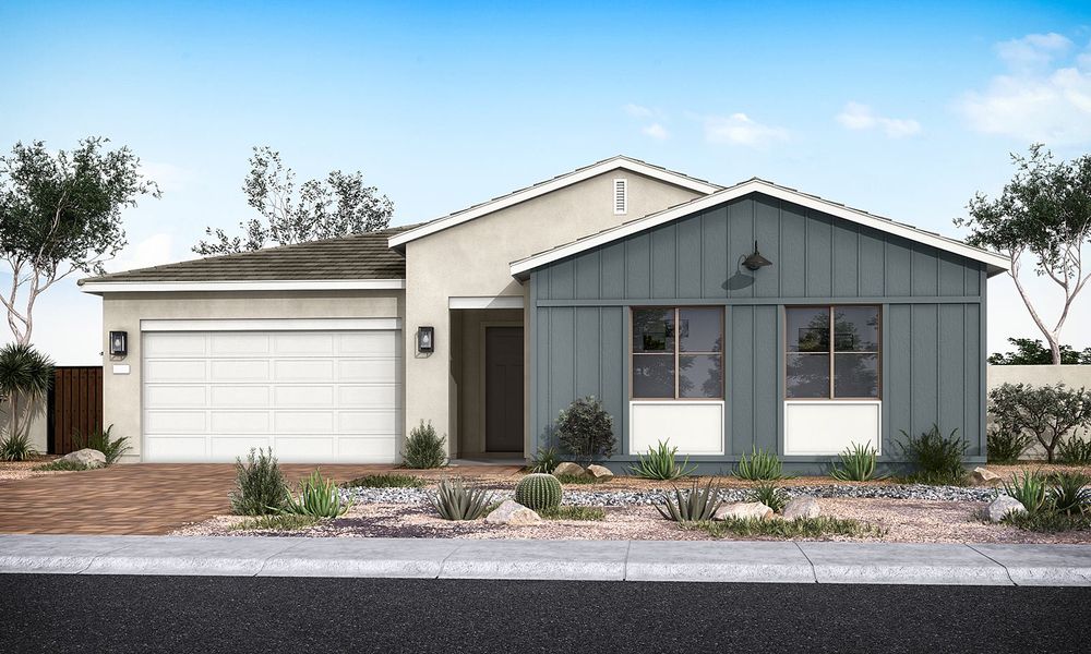 New construction Single-Family house Holly Plan 5007, 3698 E. Gold Mountain Ave., San Tan Valley, AZ 85143 - photo