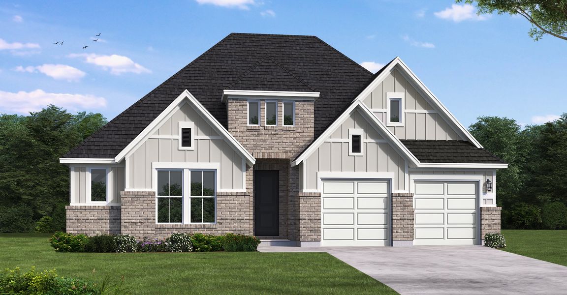 New construction Single-Family house Friona (3039-HS-50), 9831 Vista Ridge Circle, Willis, TX 77318 - photo