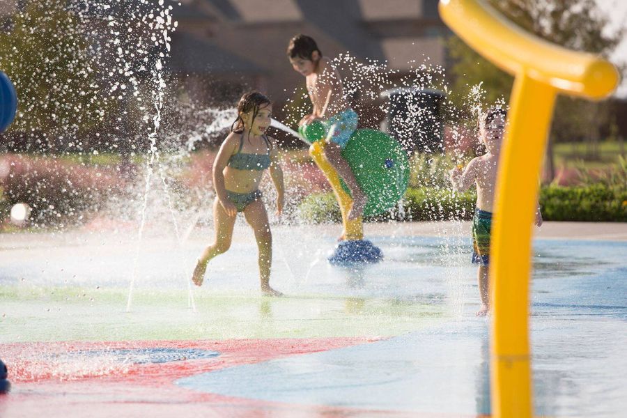 You and your family will enjoy a sunny afternoon at the splash pad.