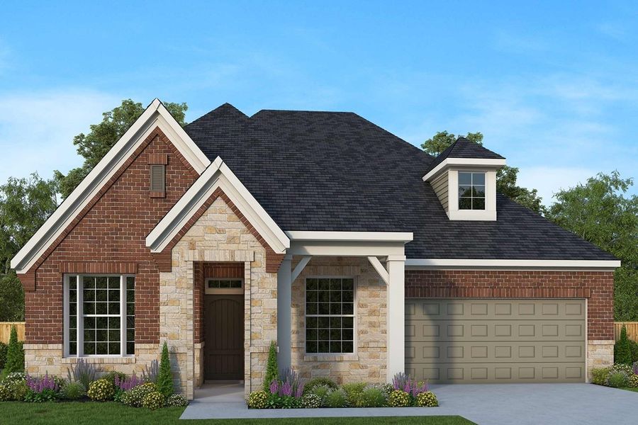 New construction Single-Family house 9715 Starry Night Lane, Manvel, TX 77578 The Finley- photo