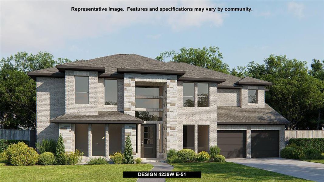New construction Single-Family house Design 4239W, 10703 Monarch Butterfly Drive, Cypress, TX 77433 - photo